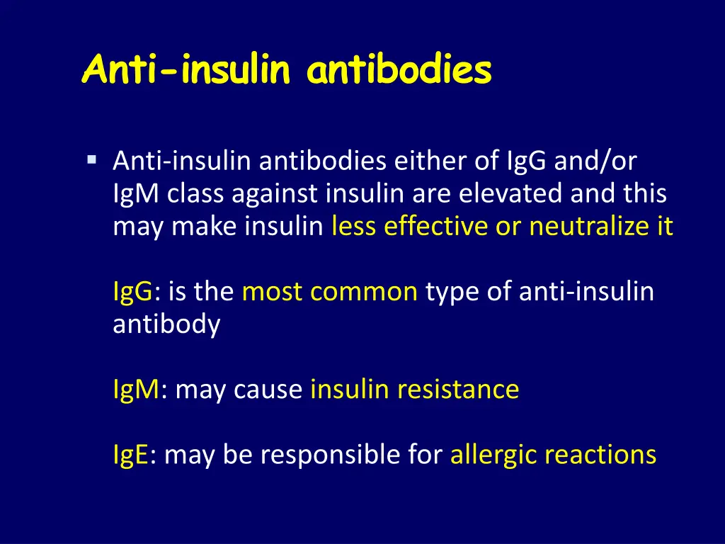 anti insulin antibodies