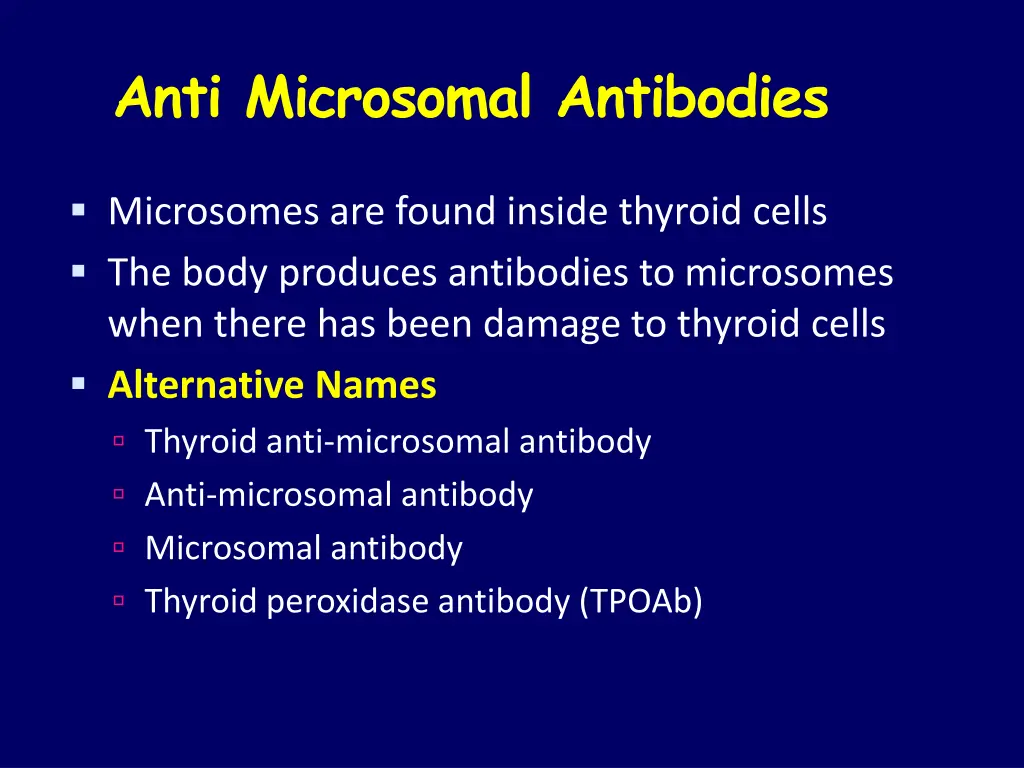 anti microsomal antibodies