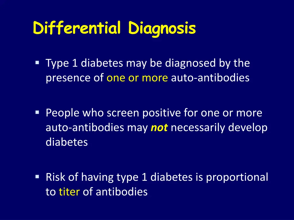 differential diagnosis