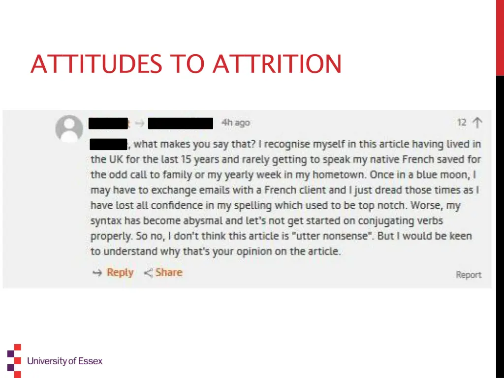 attitudes to attrition 6