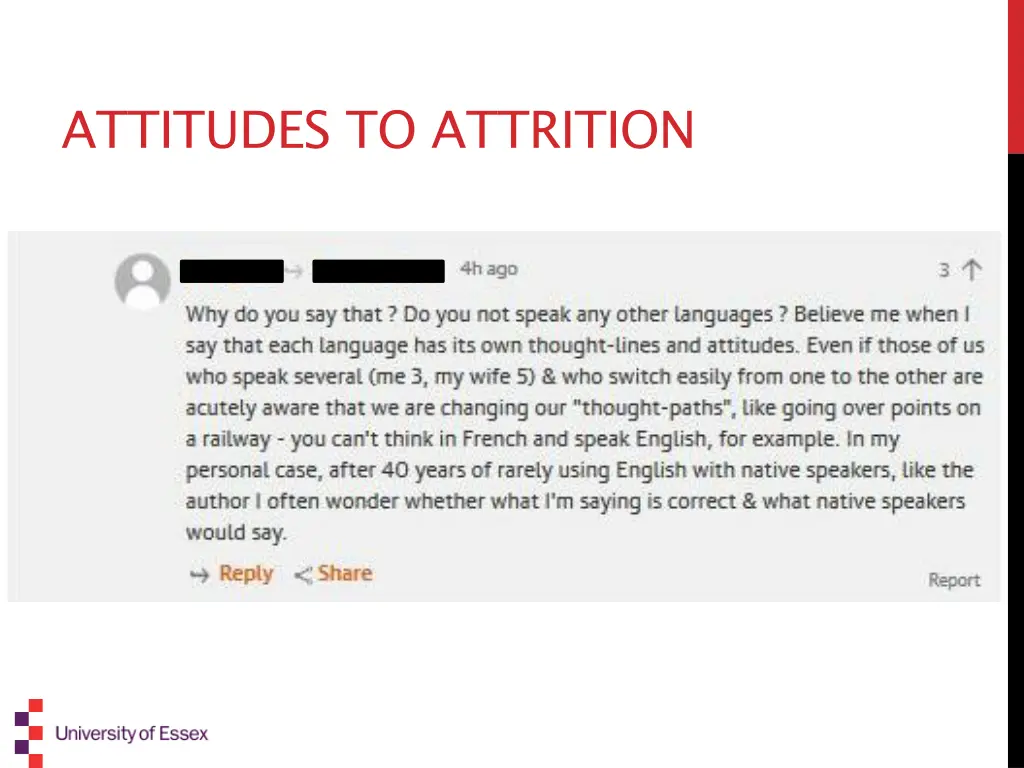 attitudes to attrition 8