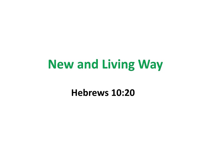 hebrews 10 20