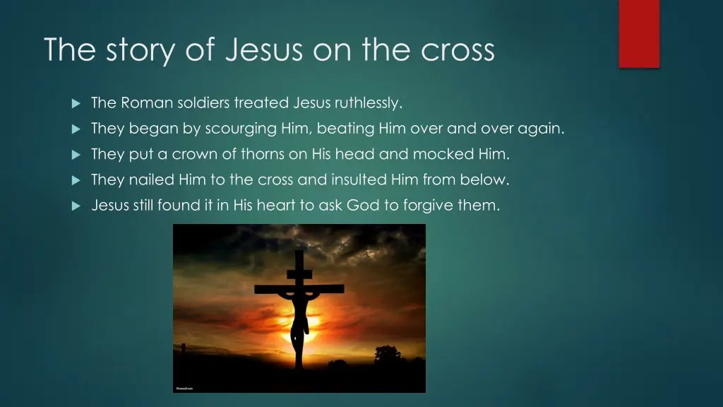 the story of jesus on the cross