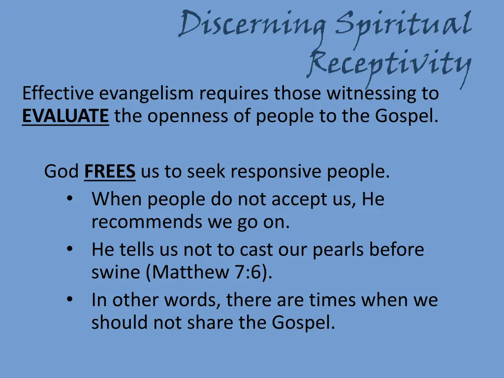 discerning spiritual receptivity 6