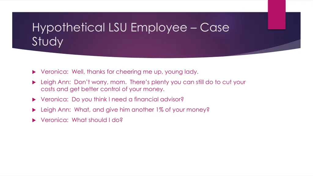 hypothetical lsu employee case study 6