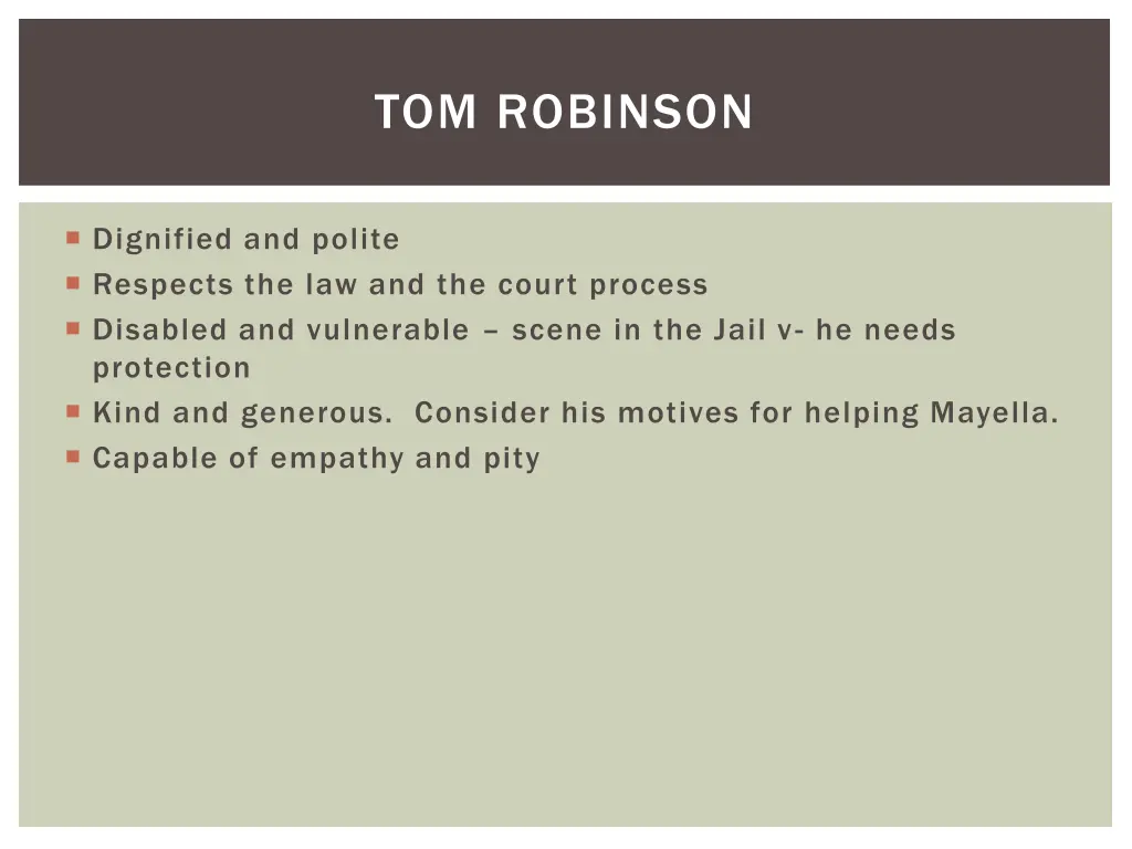 tom robinson