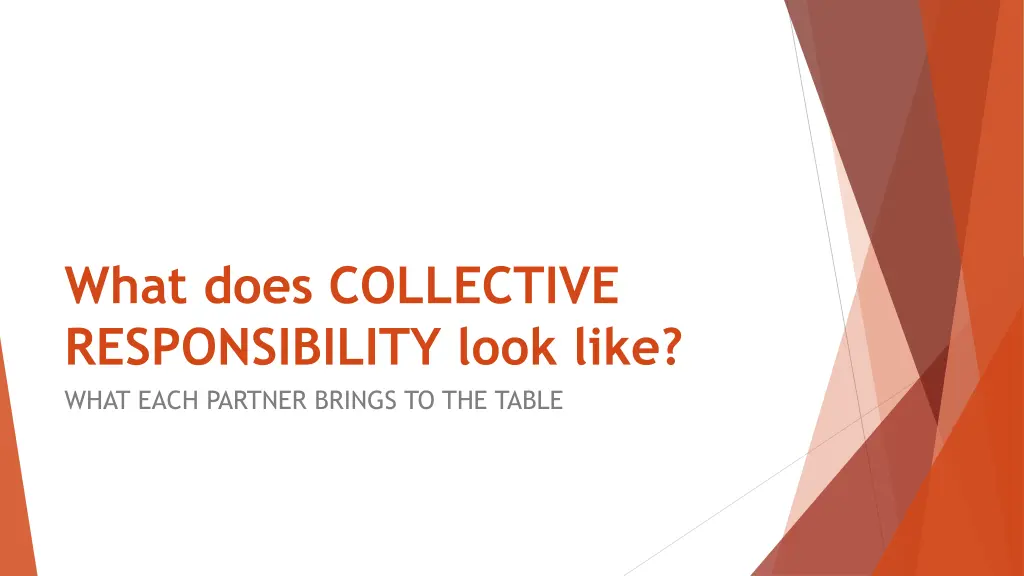 what does collective responsibility look like