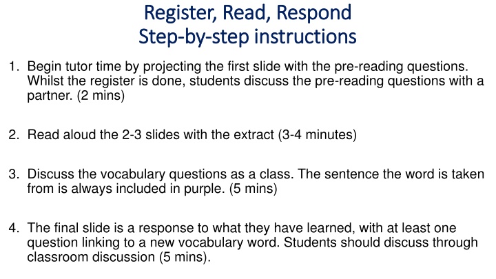 register read respond register read respond step