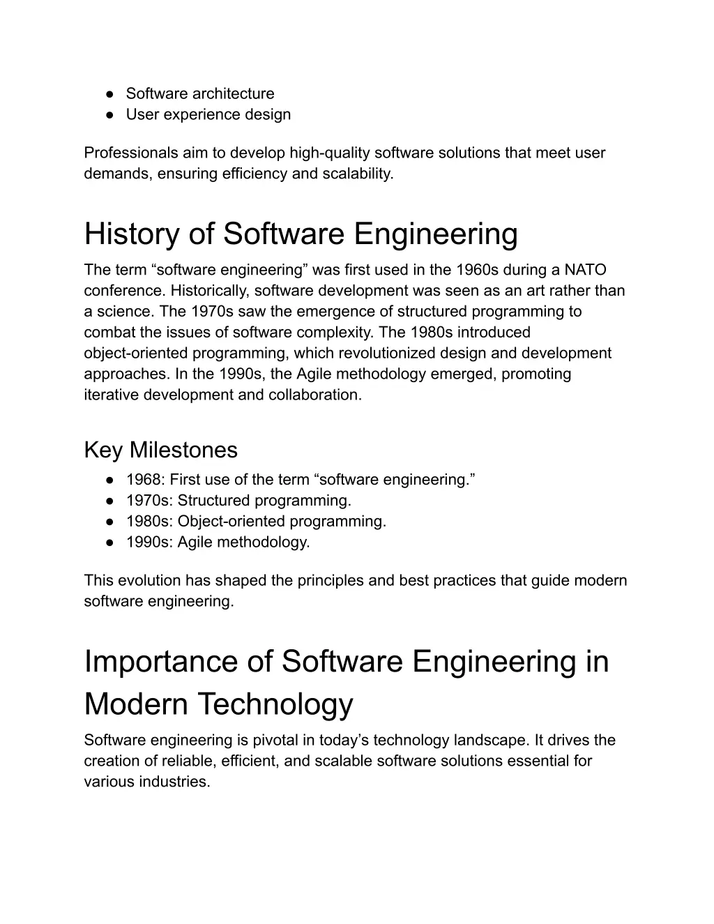 software architecture user experience design