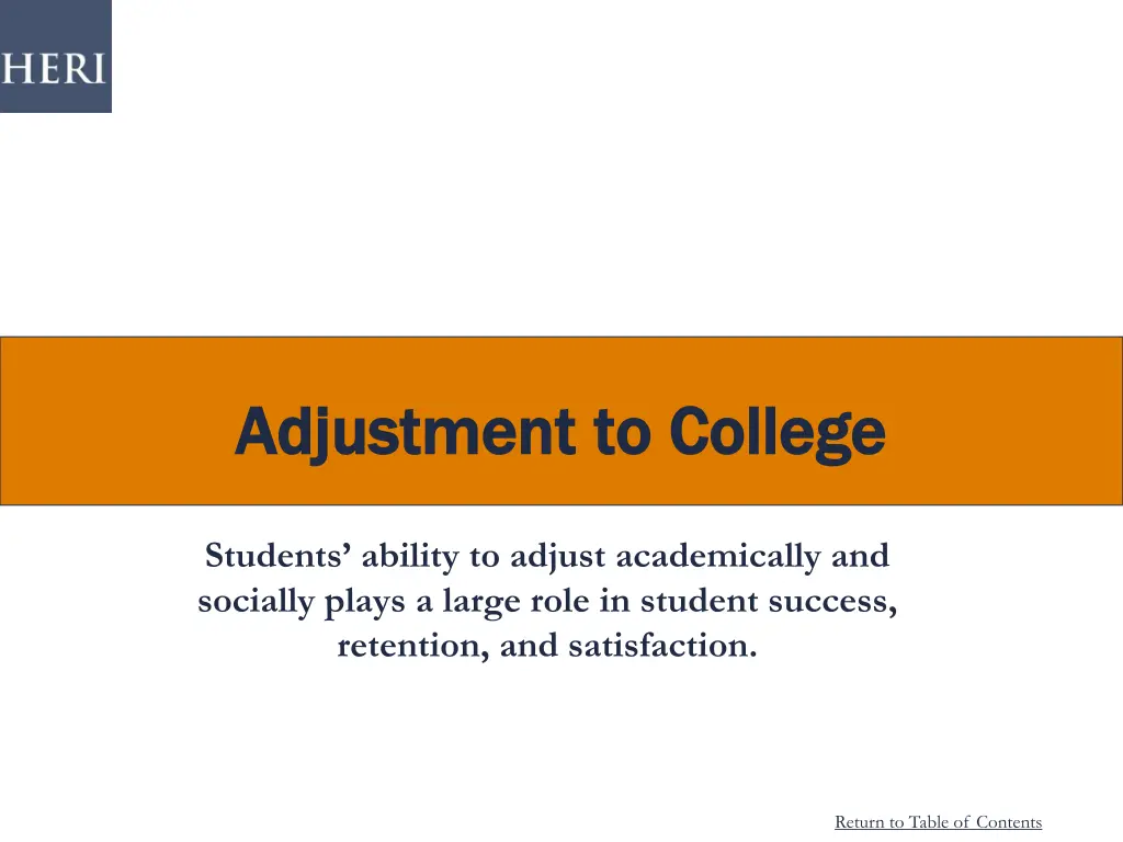 adjustment to college adjustment to college