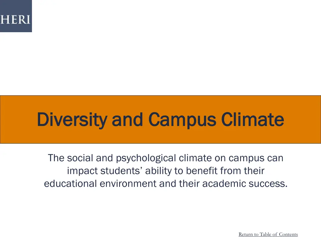 diversity and campus climate diversity and campus