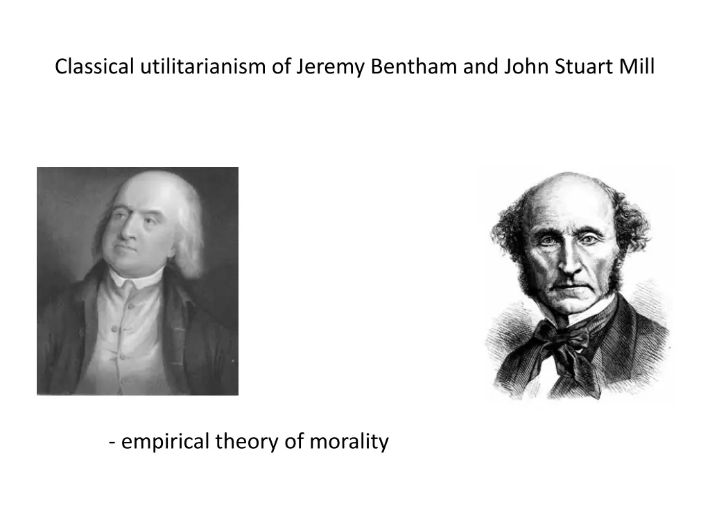 classical utilitarianism of jeremy bentham