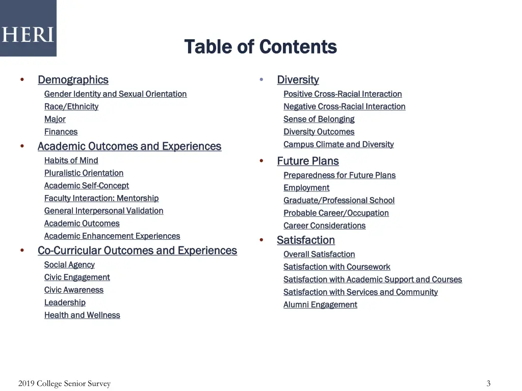 table of contents table of contents