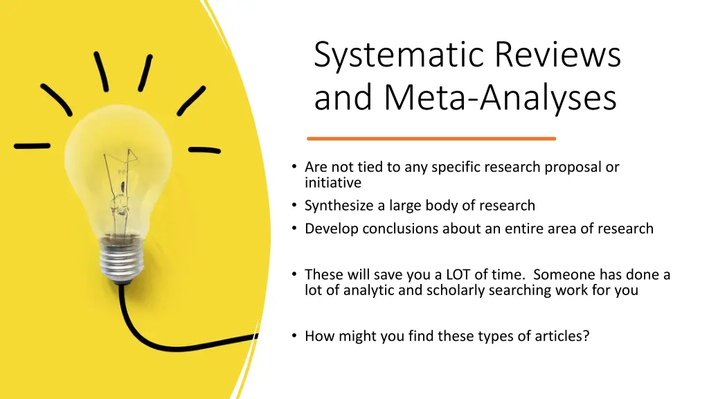 systematic reviews and meta analyses