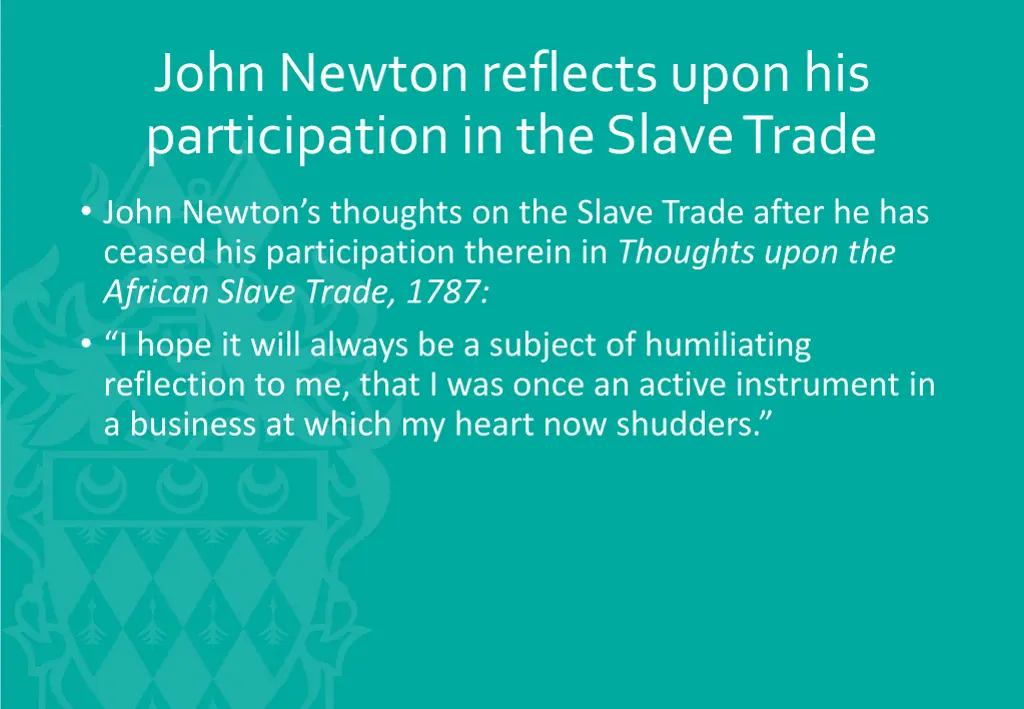 john newton reflects upon his participation 2