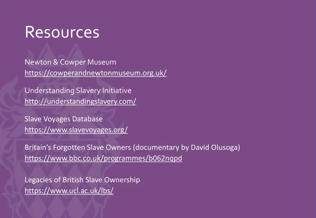 resources