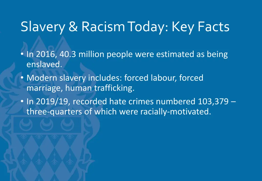 slavery racism today key facts