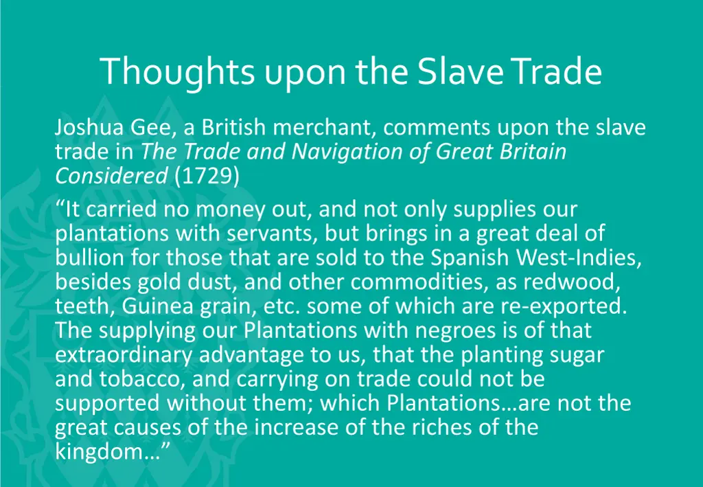 thoughts upon the slave trade 2