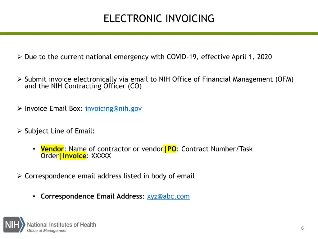 electronic invoicing