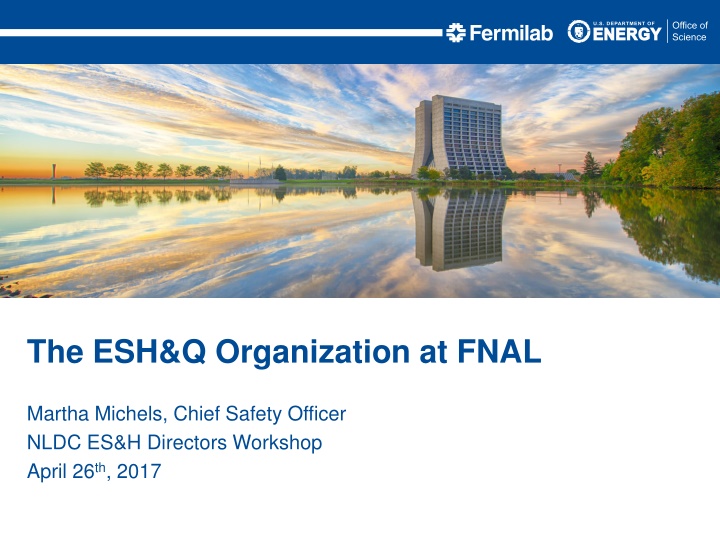 the esh q organization at fnal