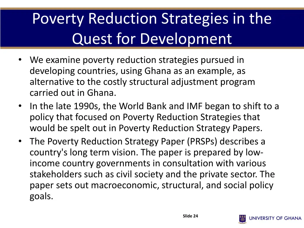 poverty reduction strategies in the quest