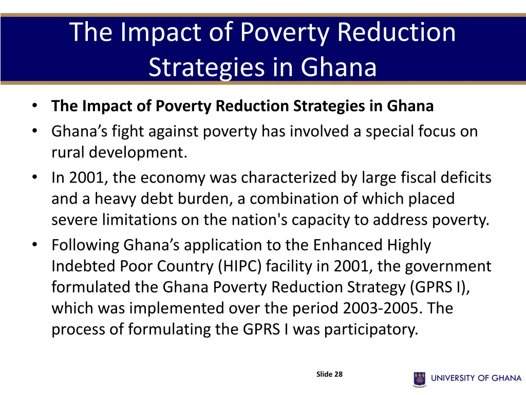 the impact of poverty reduction strategies