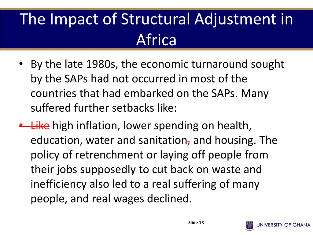 the impact of structural adjustment in africa 1