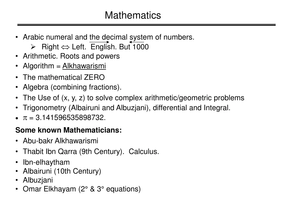 mathematics