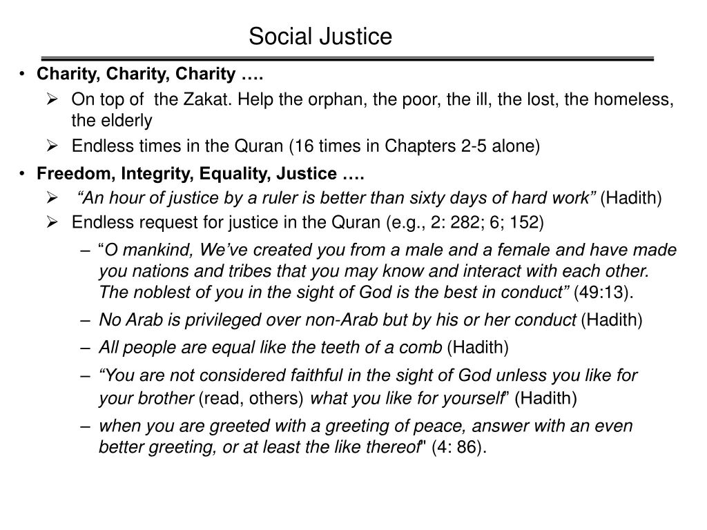 social justice