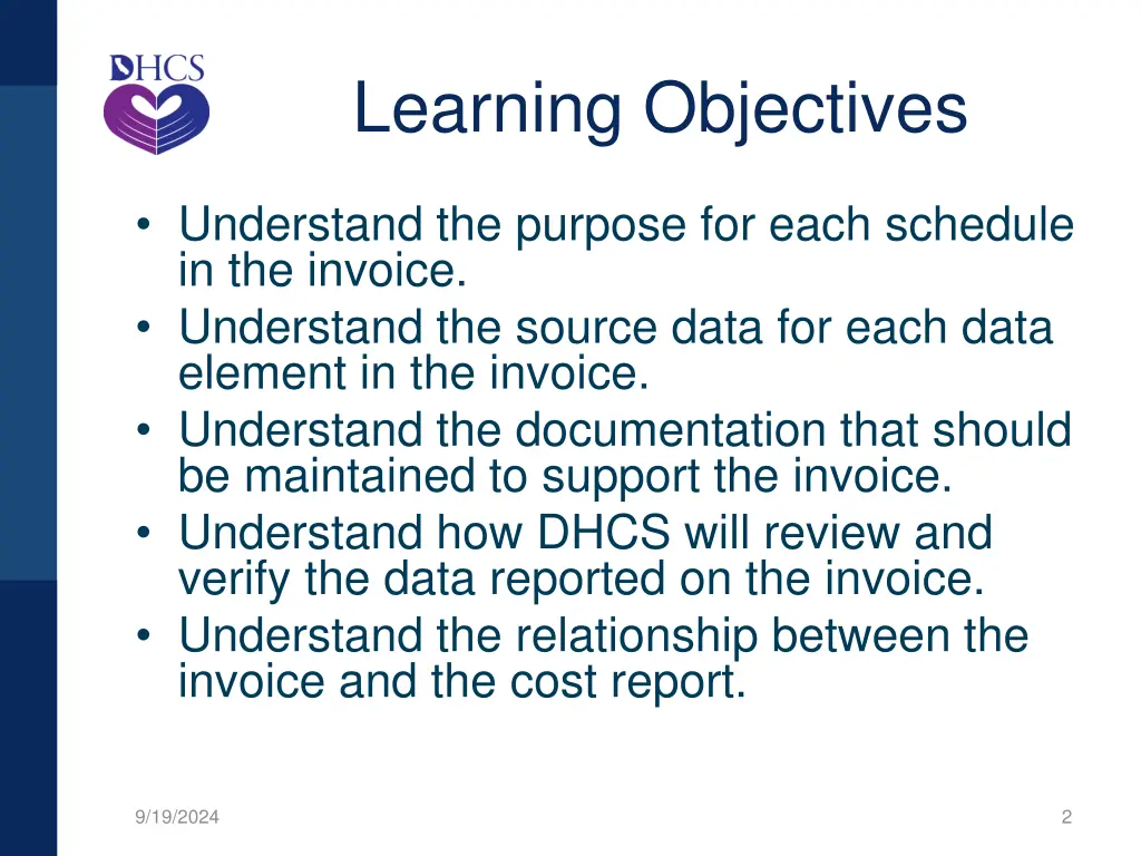 learning objectives