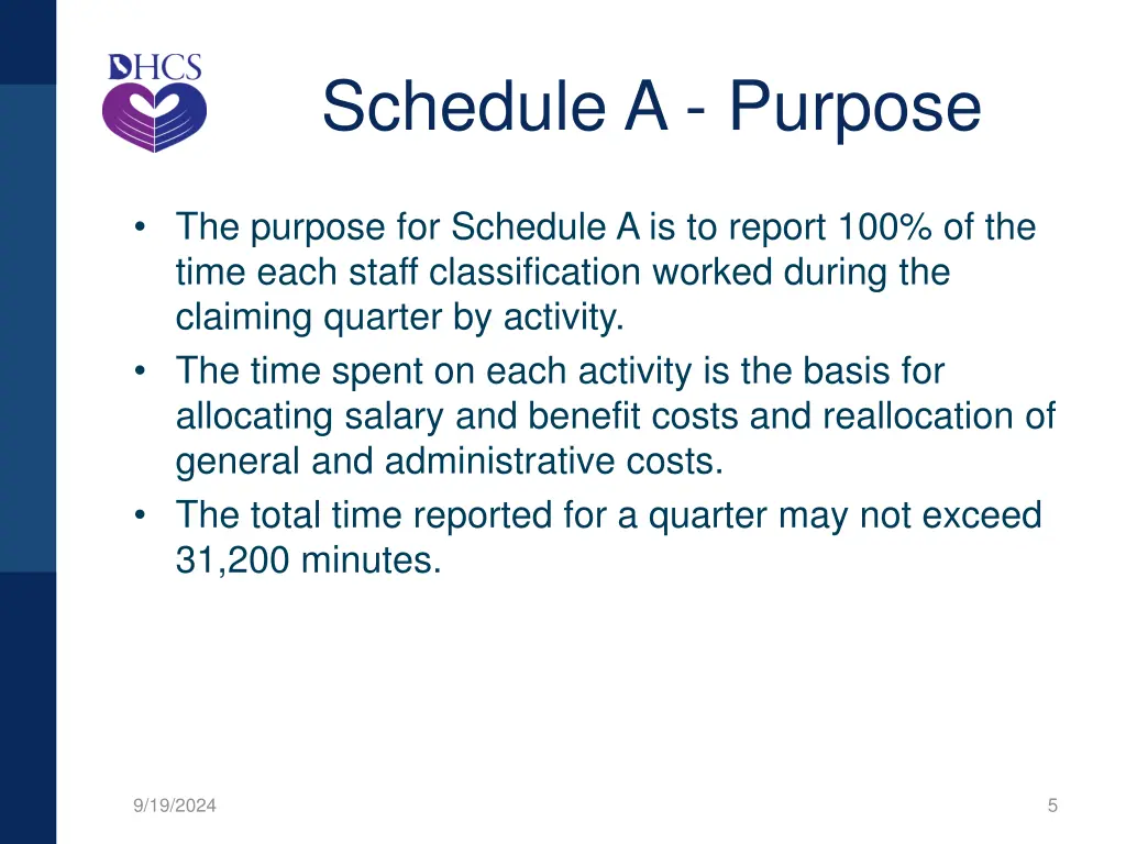 schedule a purpose