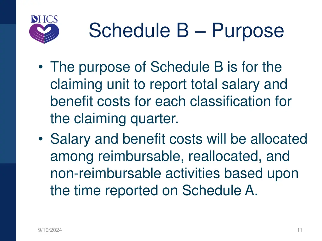 schedule b purpose