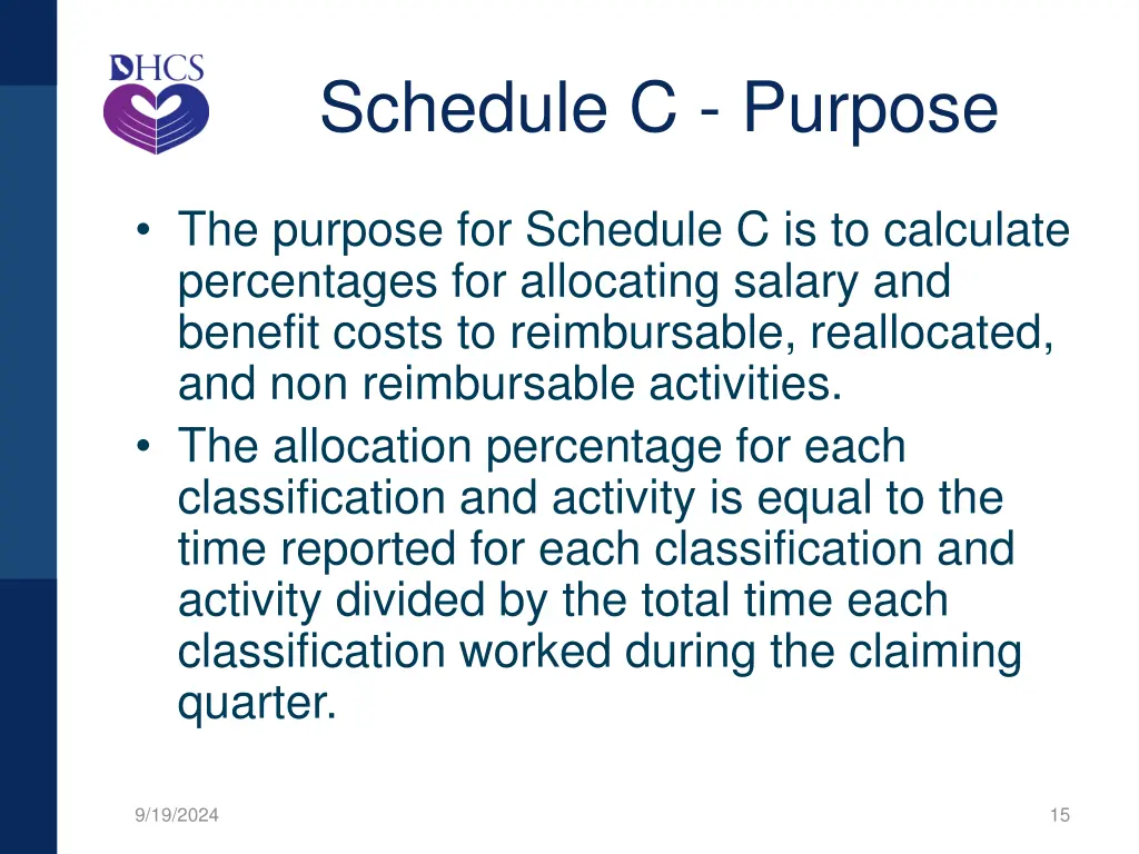 schedule c purpose