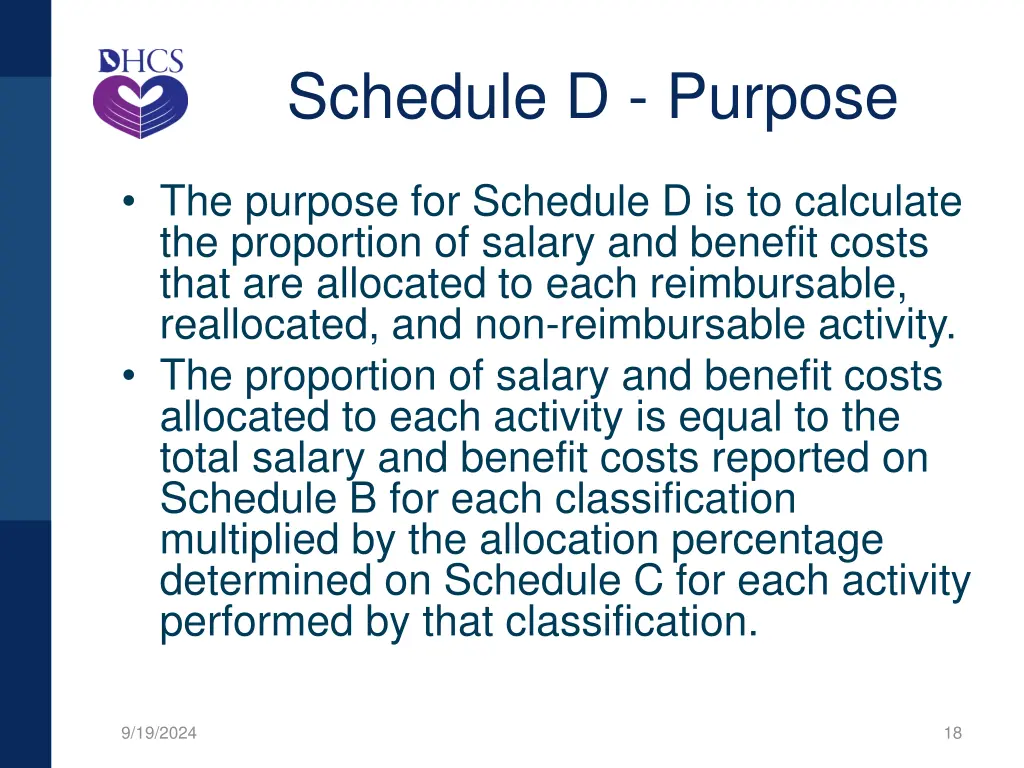 schedule d purpose