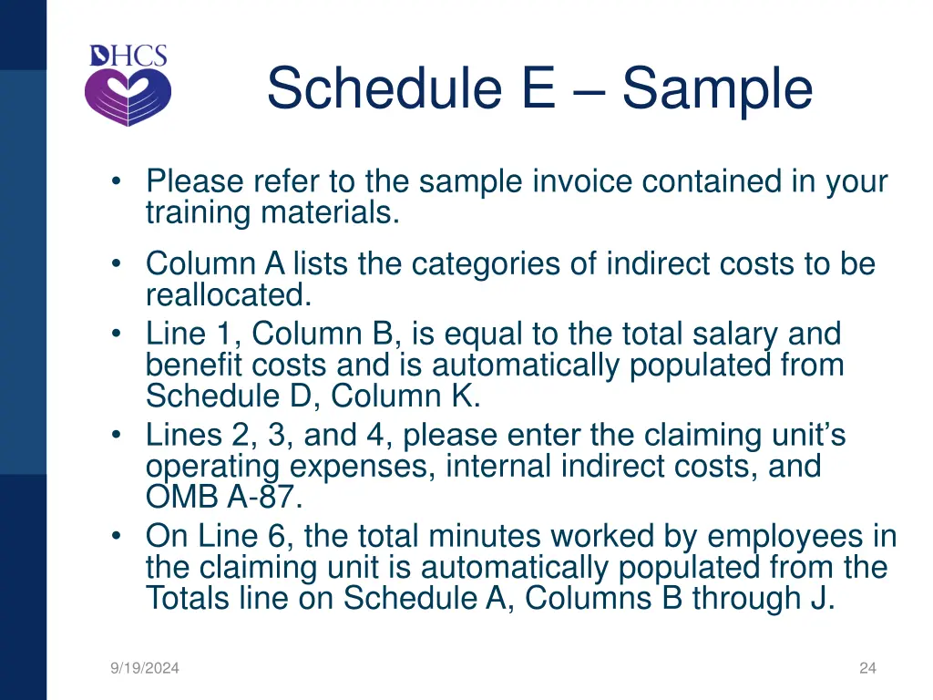 schedule e sample