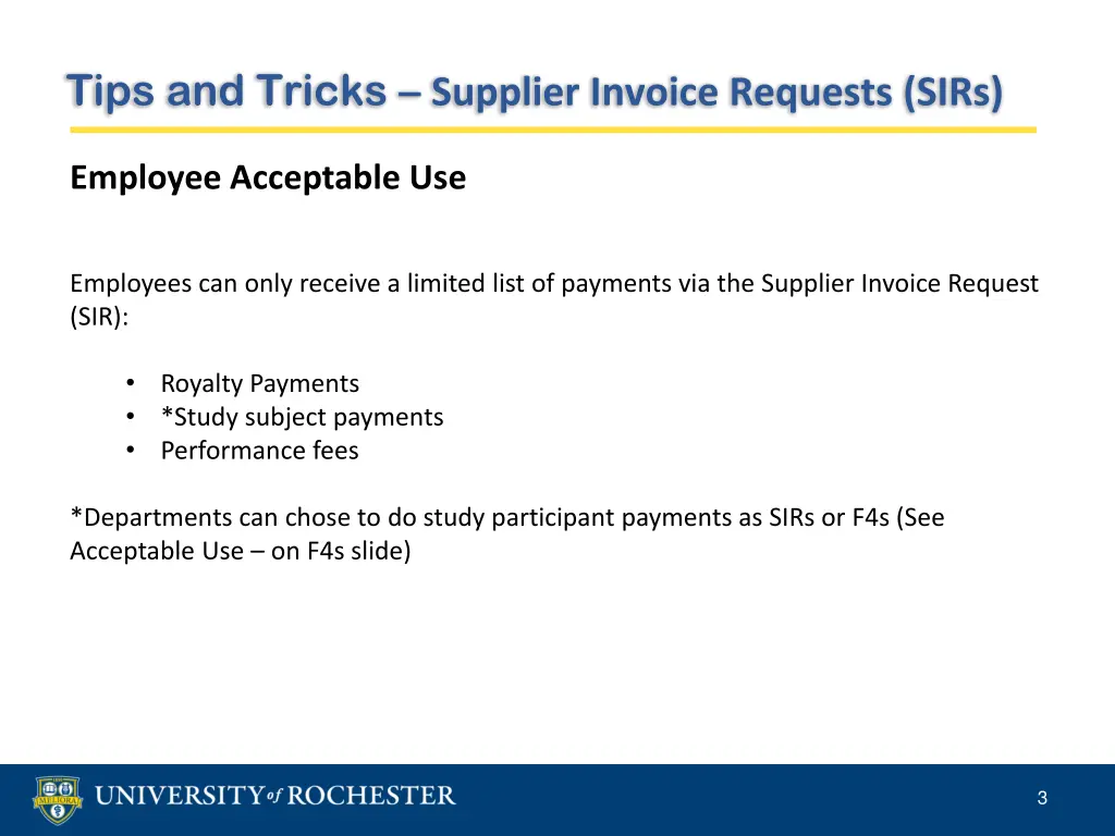 tips and tricks supplier invoice requests sirs 1