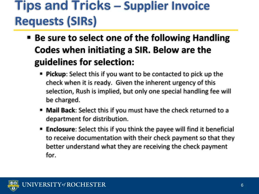 tips and tricks supplier invoice requests sirs 4