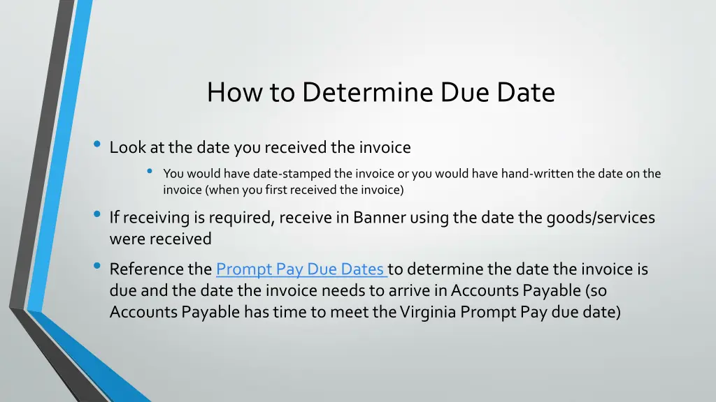 how to determine due date