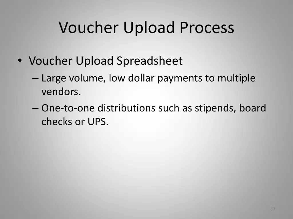 voucher upload process