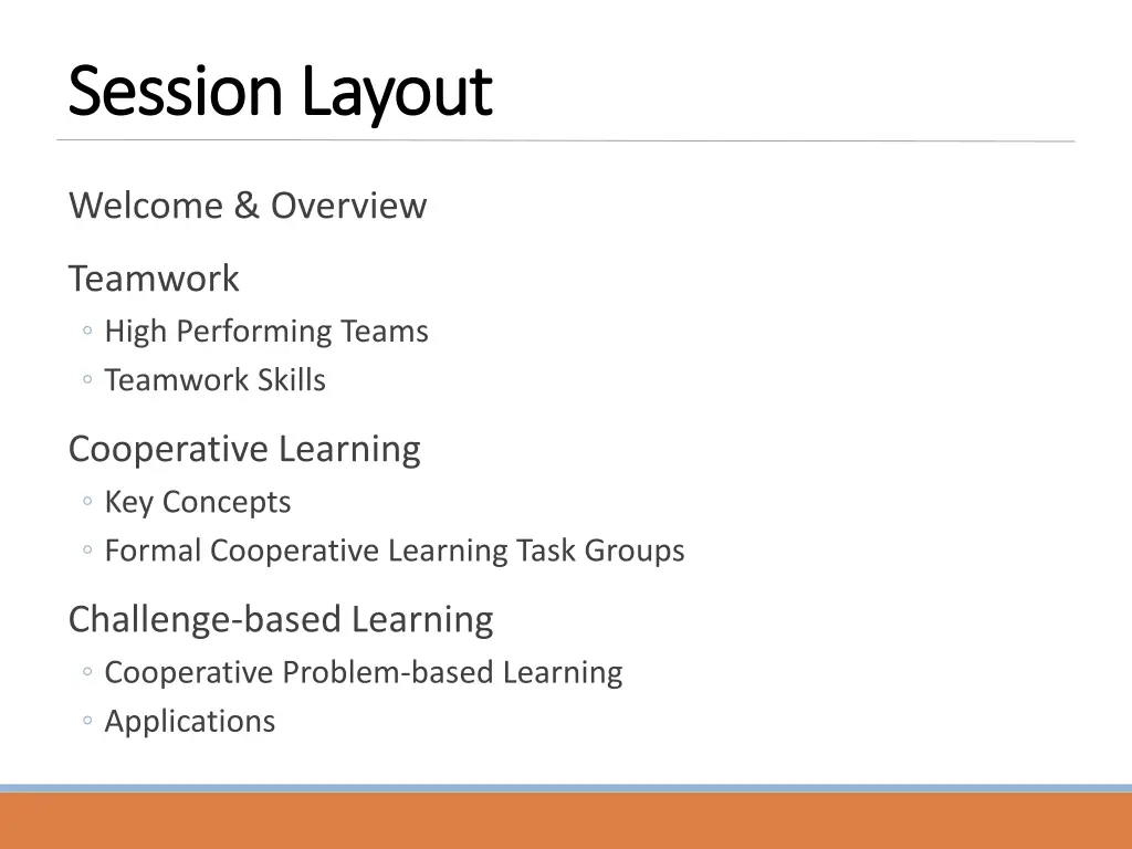 session layout session layout