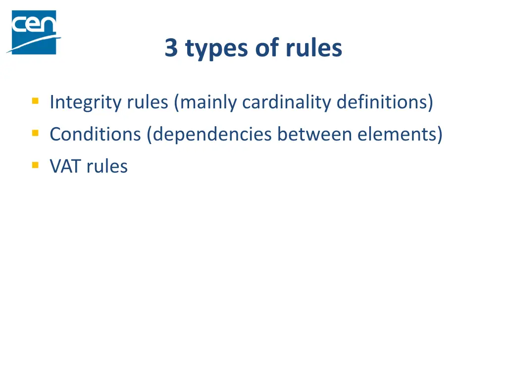 3 types of rules