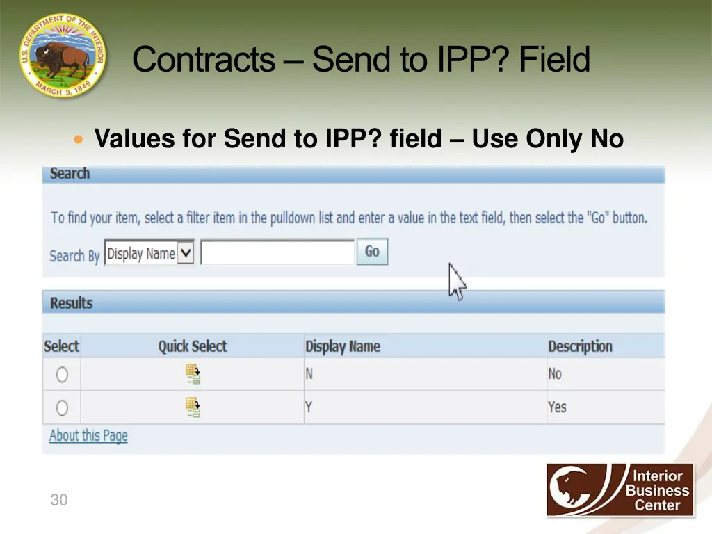 contracts send to ipp field 2