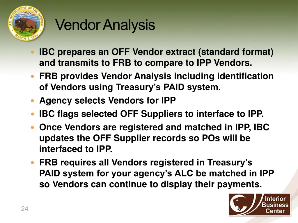 vendor analysis