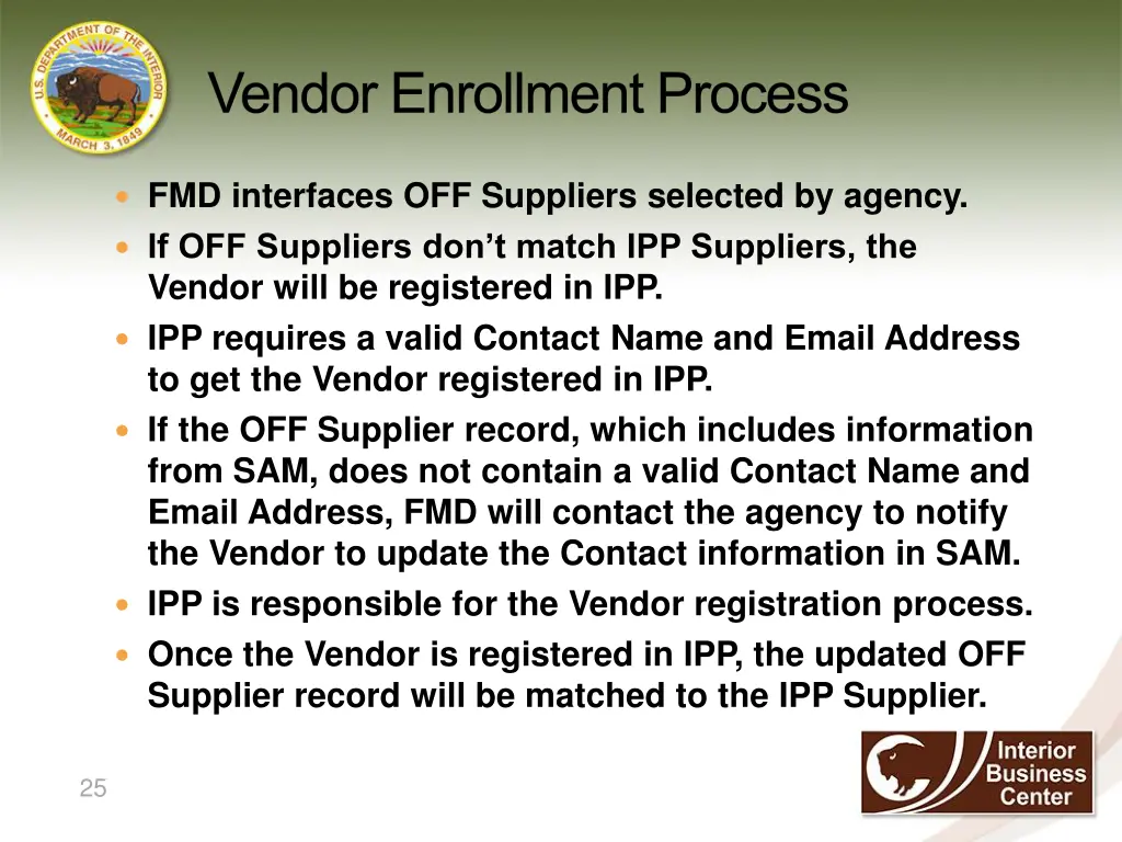 vendor enrollment process