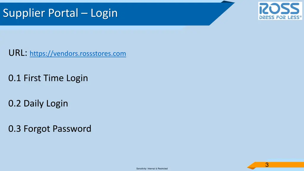 supplier portal login