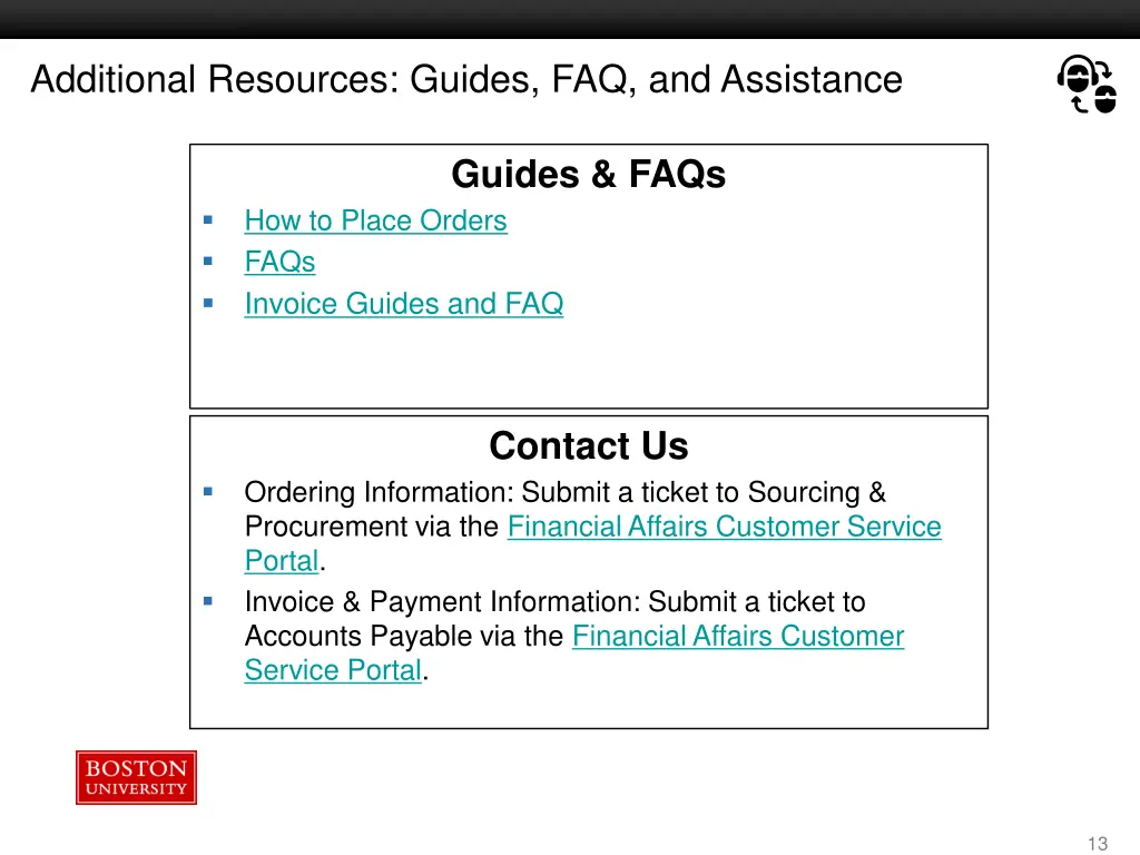 additional resources guides faq and assistance