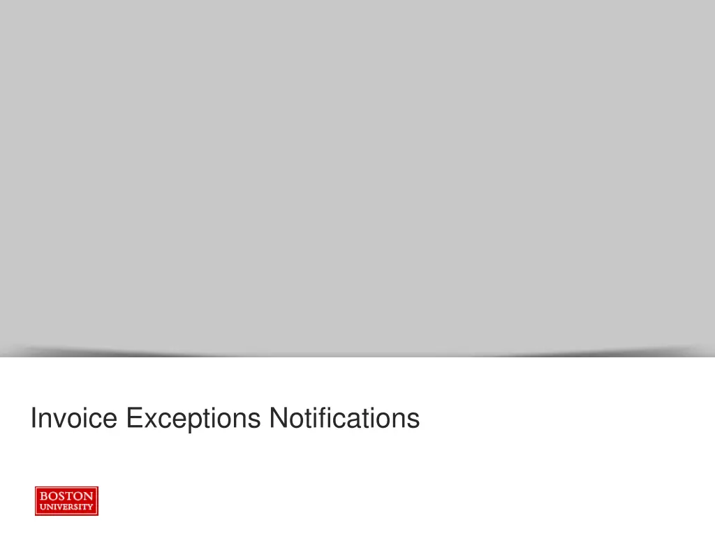 invoice exceptions notifications