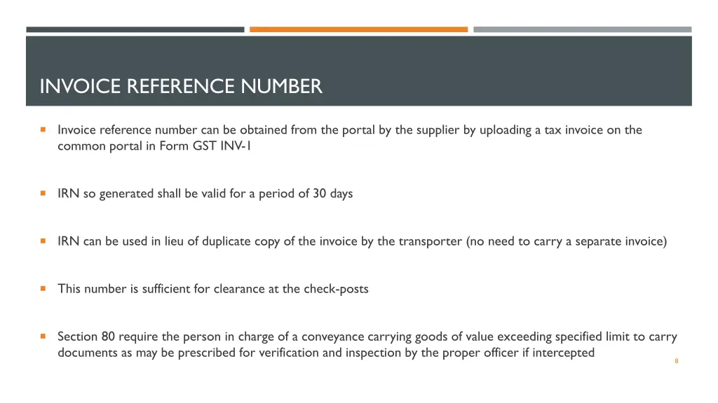 invoice reference number