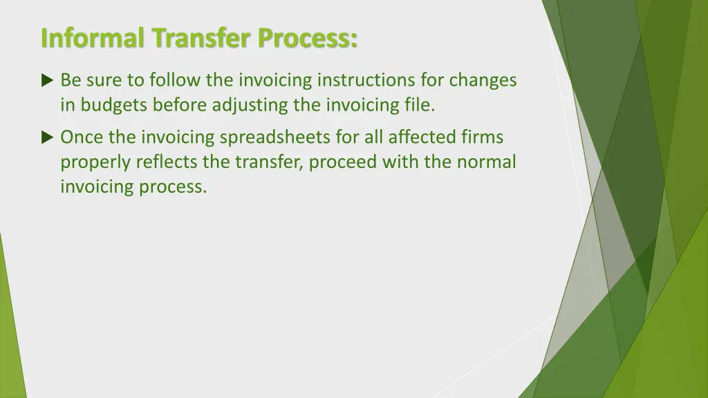 informal transfer process 2