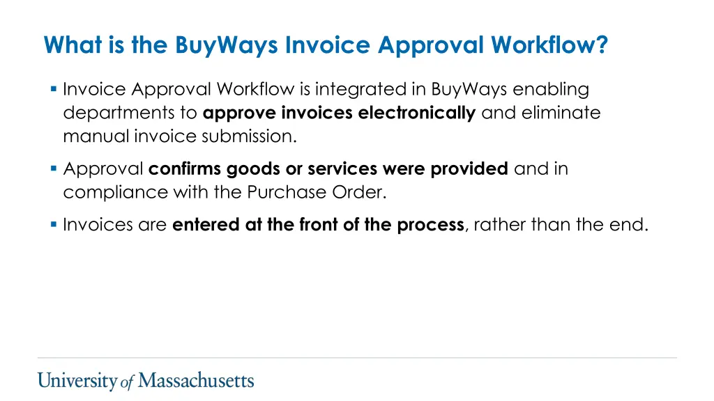 what is the buyways invoice approval workflow